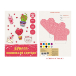 Бумага цветная 10л. 10цв. мелованн. двусторонн."Милые стикеры" (Эксмо)