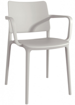 Кресло пластиковое Papatya Joy-K, светло-серый