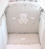 Комплект белья из 5-и предметов Italbaby Peluche крем