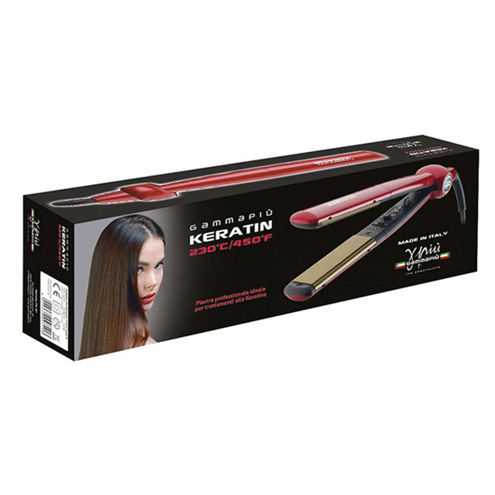 Щипцы-выпрямители 35x105мм Gamma Piu Keratin Red