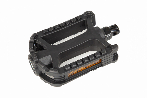 Педали MX-P856, ось 9/16" со светоотражателями, полипропиленовые чёрные