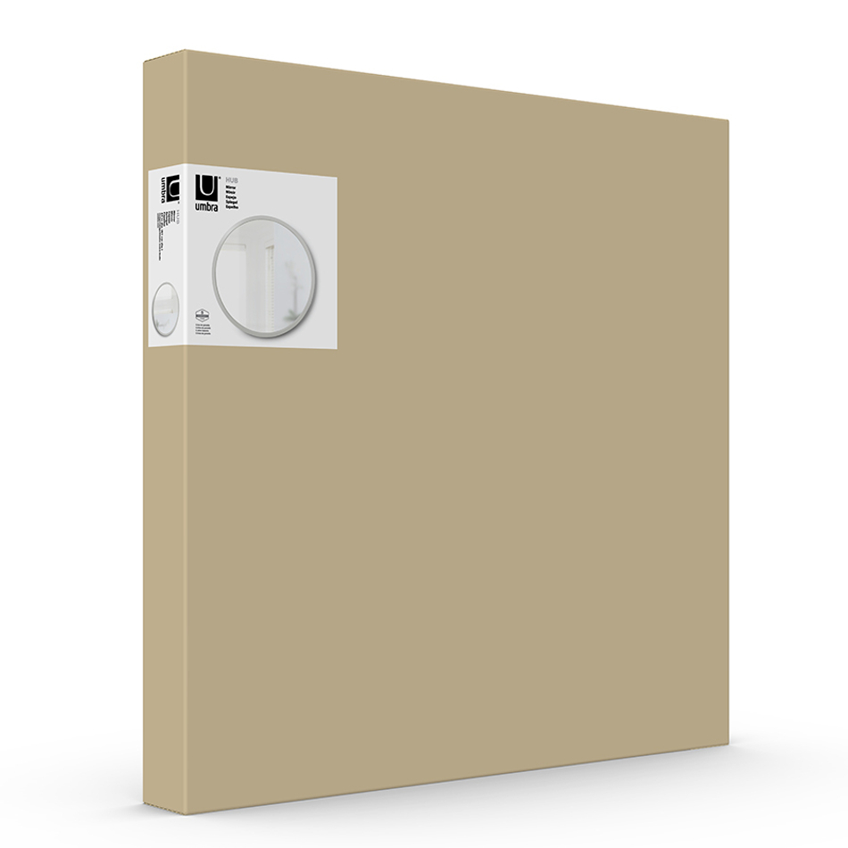 Зеркало настенное Hub D61 см серое, Umbra