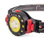 Фонарь налобный "СИБИРСКИЙ СЛЕДОПЫТ-FLASH", 1 LED+1 СОВ, аккум.1x1200mAh