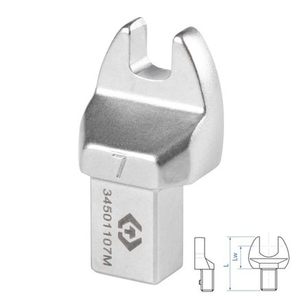 Цена на KING TONY (34501107M) Насадка рожковая серии "FIT", 7 мм, 9х12 мм