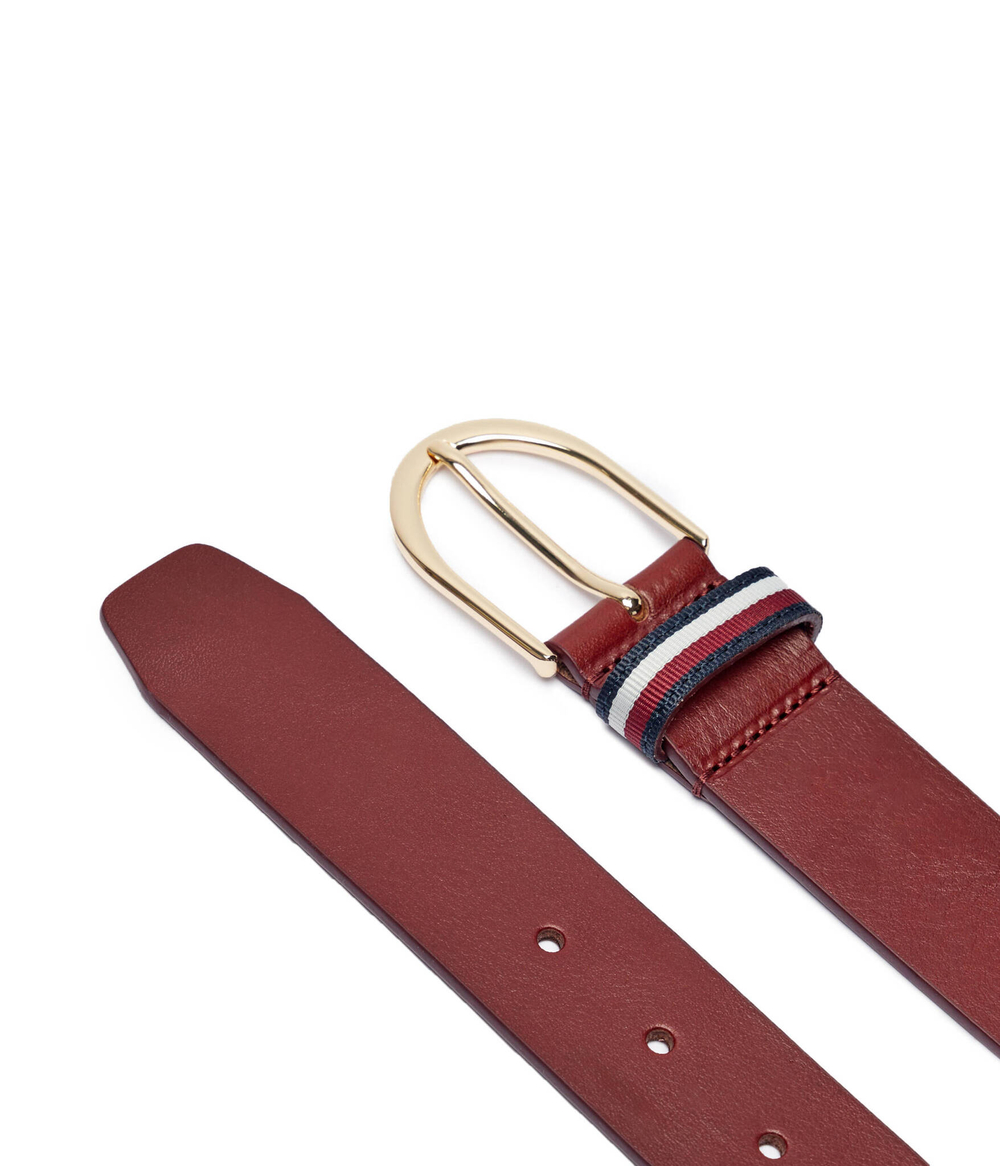 Кожаный ремень Tommy Hilfiger - коричневый(AW0AW16596)