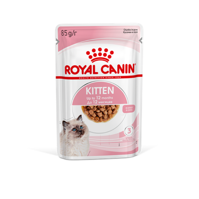 Royal Canin Kitten консервированный корм для котят в возрасте до 12 месяцев в соусе 85г