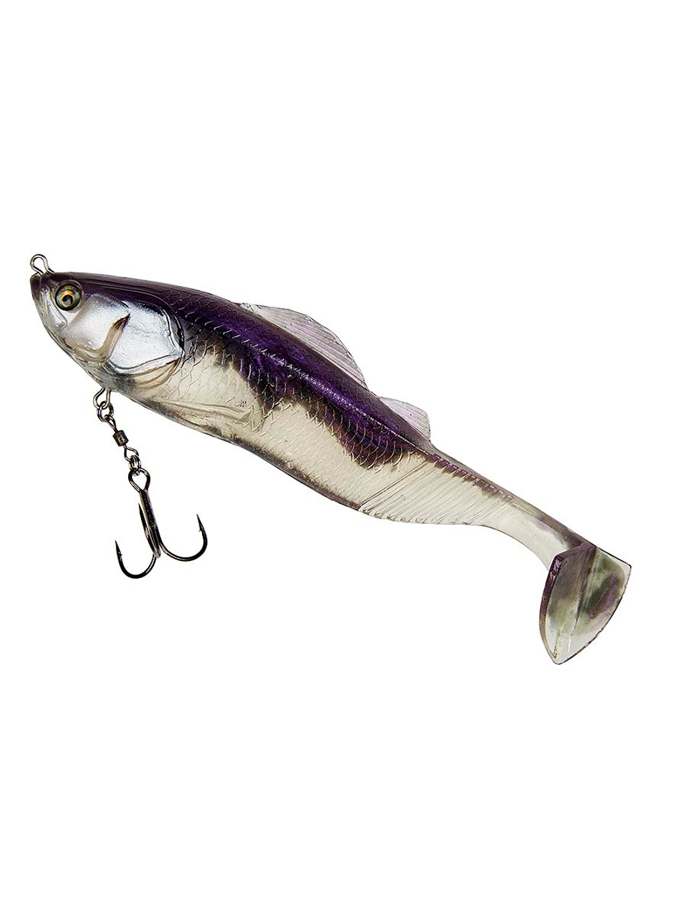 Мягкая приманка для рыбалки ADUSTA Pick tail swimmer 6" #210 Chart White