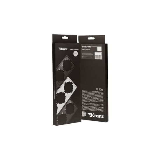 Рамка STRONG 3-постовая жемчуг KRANZ