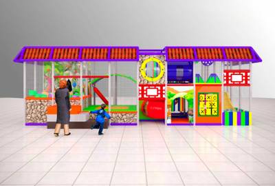 Детский игровой лабиринт «Смешные повороты»