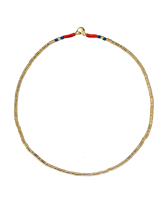 Колье-эмаль, золотые элементы