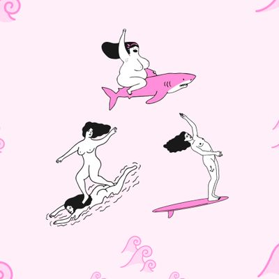 Сёрфинг розовый