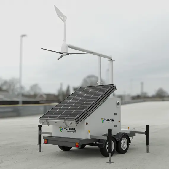 Передвижная электростанция ветро-солнечная, складная мачта