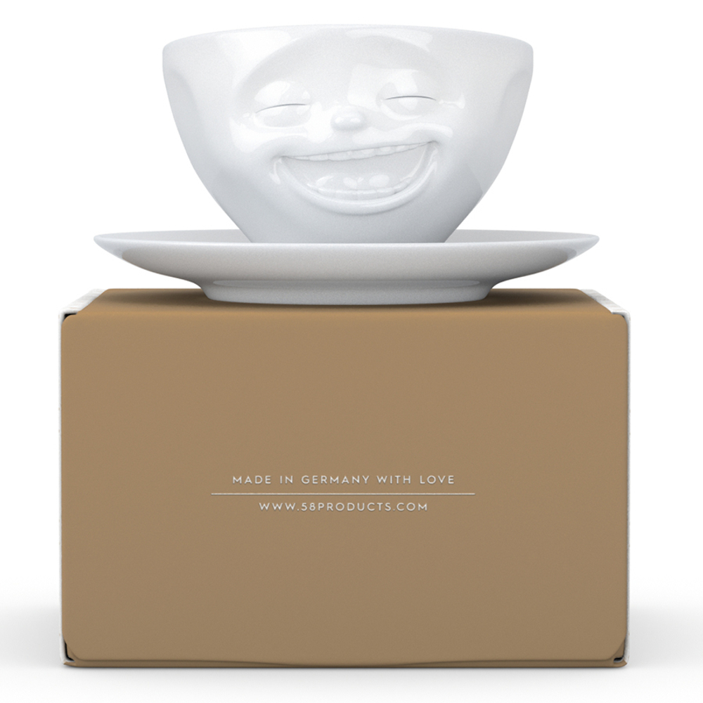 Чайная пара tassen laughing, 200 мл, белая