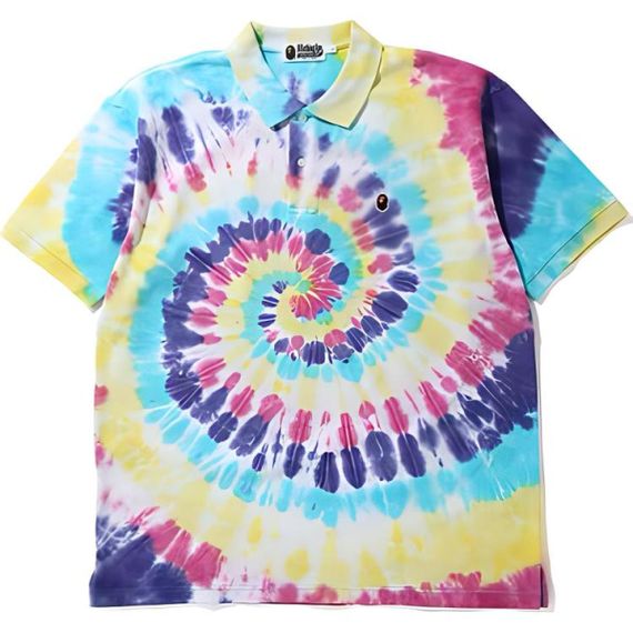 BAPE Relaxed Tie Dye Polo Polo