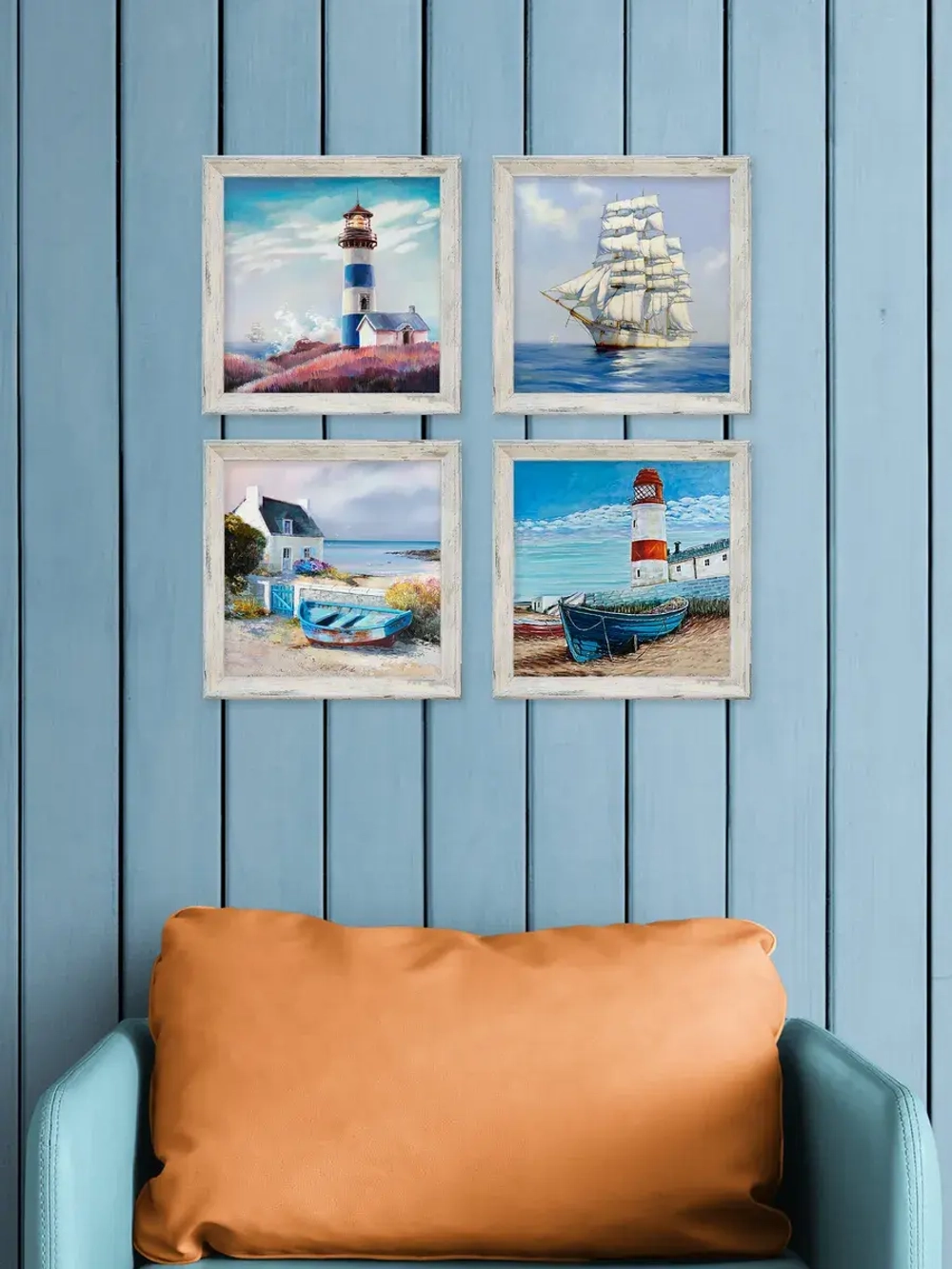 Картины на стену интерьерные на холсте 4 шт