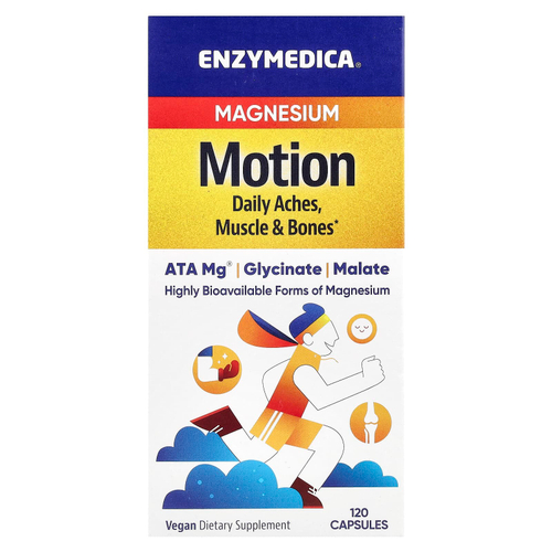 Enzymedica, Motion, магний, 120 капсул (350 мг в 1 капсуле)