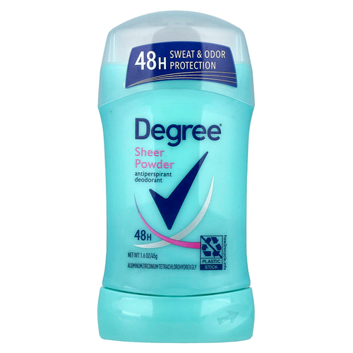 Degree, Дезодорант-антиперспирант, прозрачный порошок, 45 г (1,6 унции)