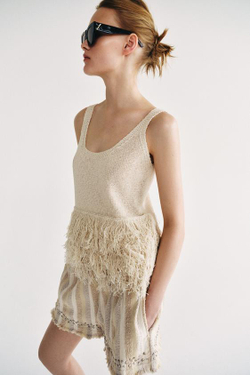 ZARA ШОРТЫ ИЗ ФАКТУРНОЙ ТКАНИ В ПОЛОСКУ — ZW COLLECTION, РАЗНОЦВЕТНЫЙ