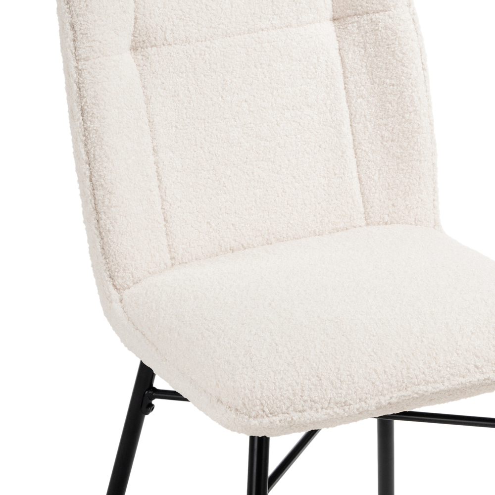 Стул на металлокаркасе Woodville Denis beige, black