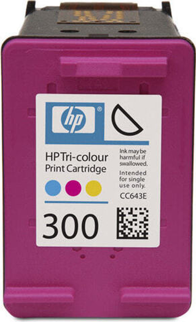 HP 300 Tri-colour Ink Cartridge струйный картридж Подлинный Голубой, Пурпурный, Желтый CC643E