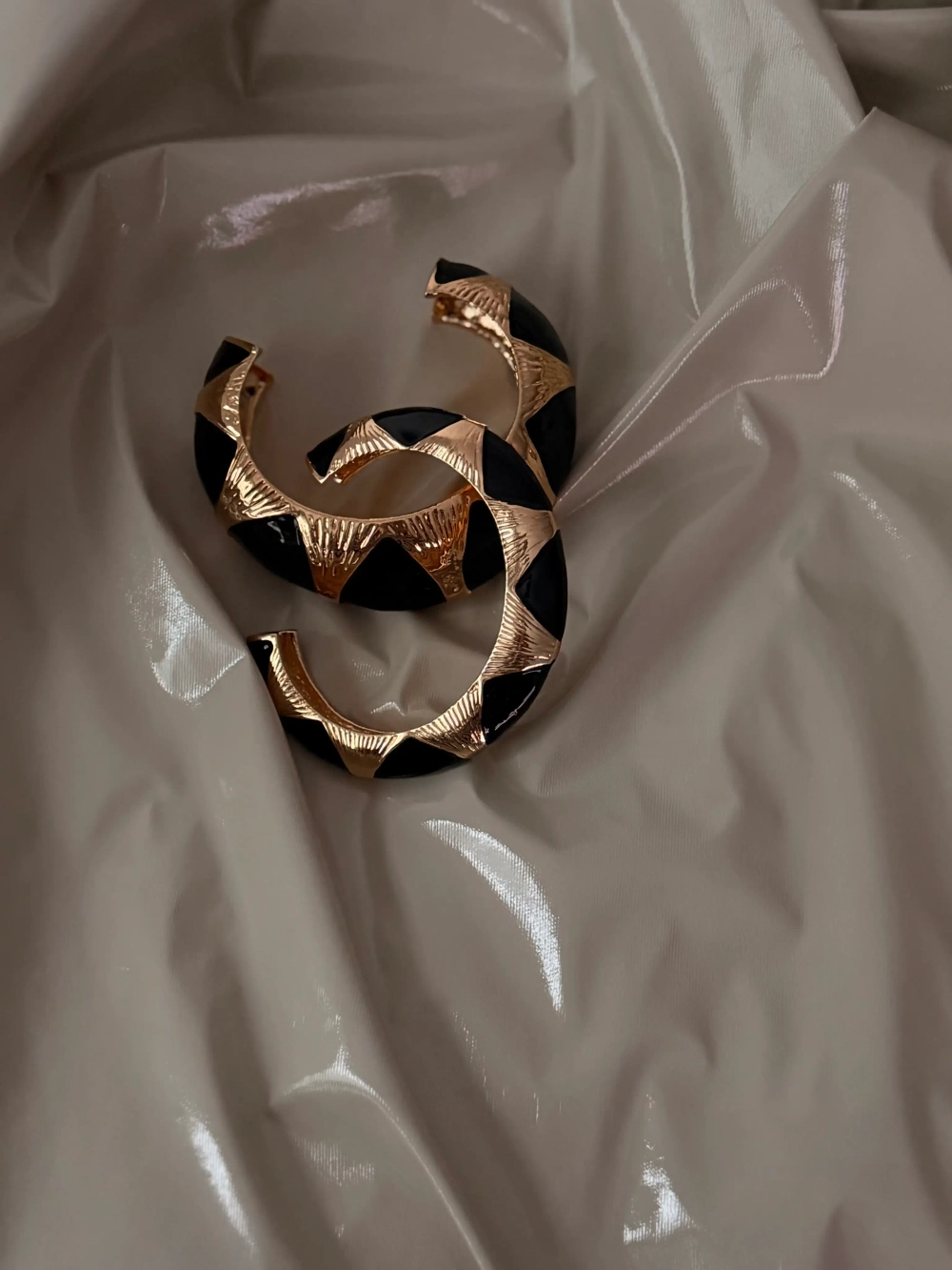 Браслет узкий Диора, Черный