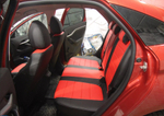 Чехлы "Автопилот" Экокожа Классика (черный + красный) Lada Vesta