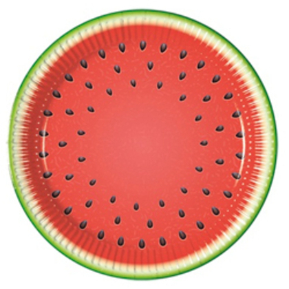 Тарелка-Арбуз-23см-8шт