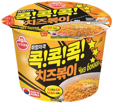 Лапша быстрого приготовления Ottogi "Чиз бокки" сырная, 95г (Корея)