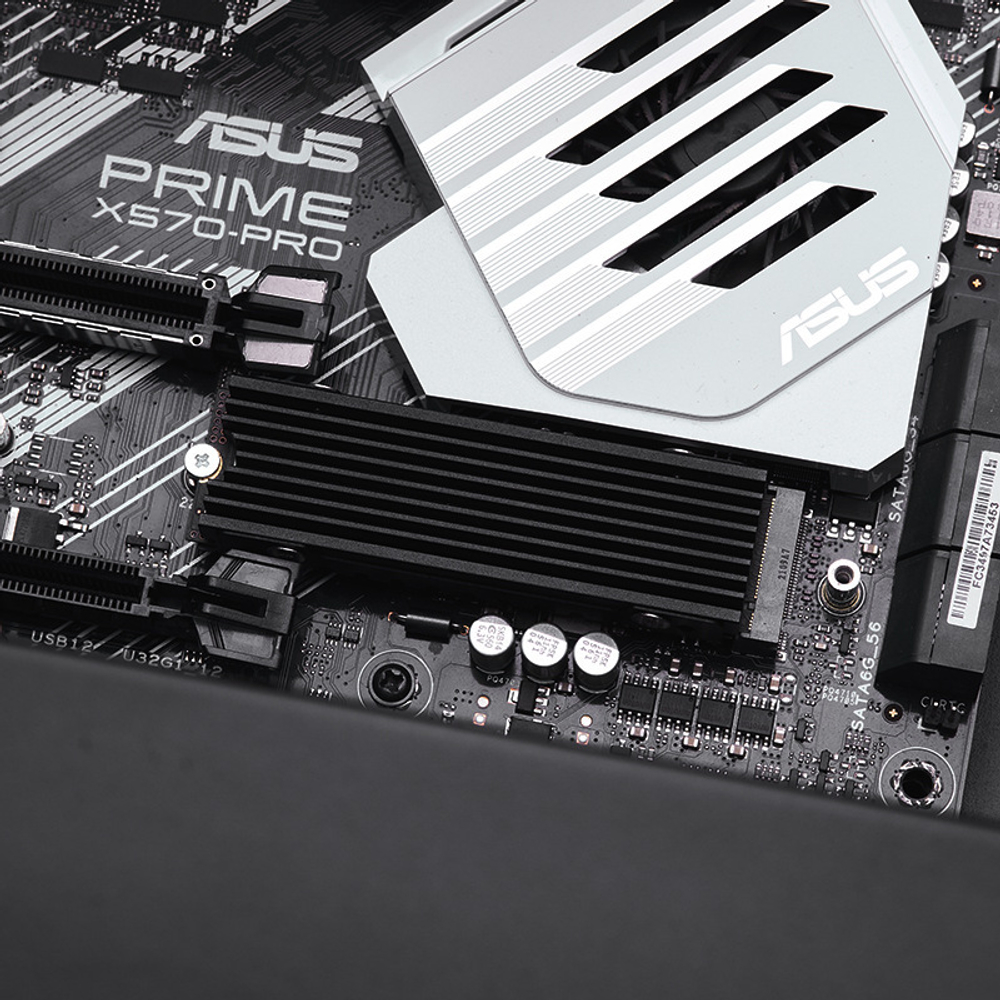 Радиатор SSD Jonsbo FinalCool M.2, для PS5, алюминиевый, пассивное охлаждение, 74х24х10 мм