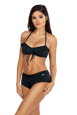 Раздельный купальник с оборками на лифе (Размер: 80/40) (Цвет: черный)