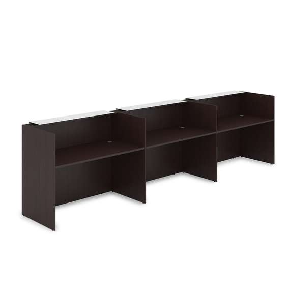 1КР-КЛ.003.1 Комплект Ресепшн с фартуком HPL (4264*750*1149) (с подсветкой)