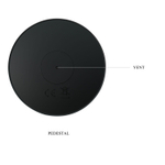 Черный анальный вибростимулятор с пультом ДУ - 13,8 см. (Цвет: черный)