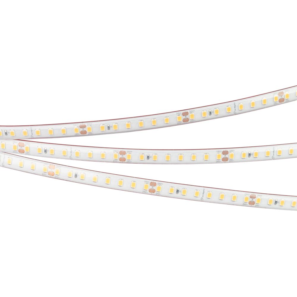 Светодиодная лента герметичная RTW-PR-A128-10mm 24V Warm3000 (9.6 W/m, IP66, 2835, 5m) (Arlight, высок.эфф.150 лм/Вт) 038739