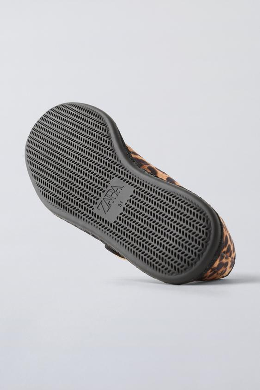 ZARA БАЛЕТКИ С АНИМАЛИСТИЧНЫМ ПРИНТОМ, КОРИЧНЕВЫЙ