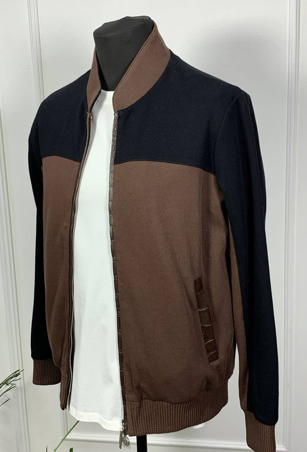 Спортивный костюм Loro Piana вставка из кожи крокодила