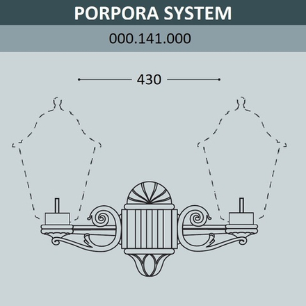 Консоль для паркового фонаря FUMAGALLI PORPORA SYS 000.141.000.A0