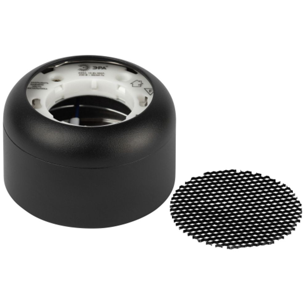 Светильник настенно-потолочный спот ЭРА OL56 BK под лампу GX53 черный IP20