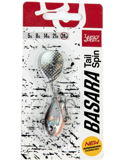 Тейл-спиннер Lucky John BASARA TAIL SPIN 24.0г 001 в блистере