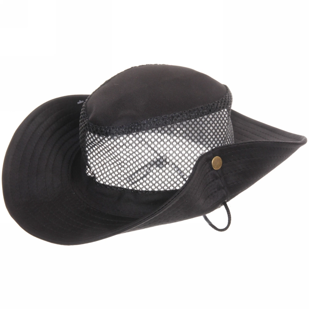 Шляпа мужская с клепками и сеткой «Cowboy», микс 6 цветов, 58р, ширина полей 7,5см