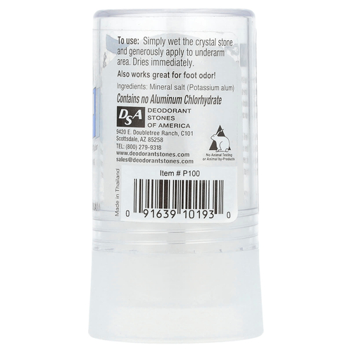 Thai Deodorant Stone, Pure & Natural, Crystal Deodorant Stone™, дезодорант без отдушки, 120 г (4,25 унции)