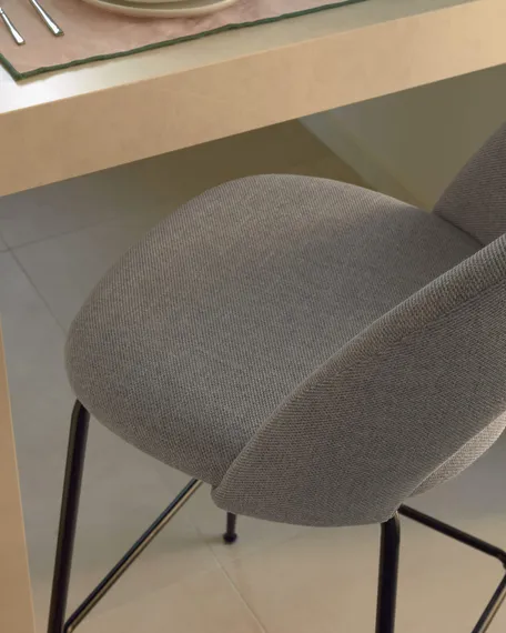 Полубарный стул Mahalia 63 см светло-серый