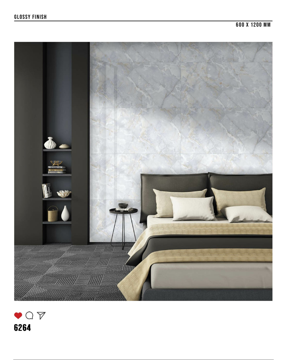 Керамогранит glossy №3 60х120, 6264