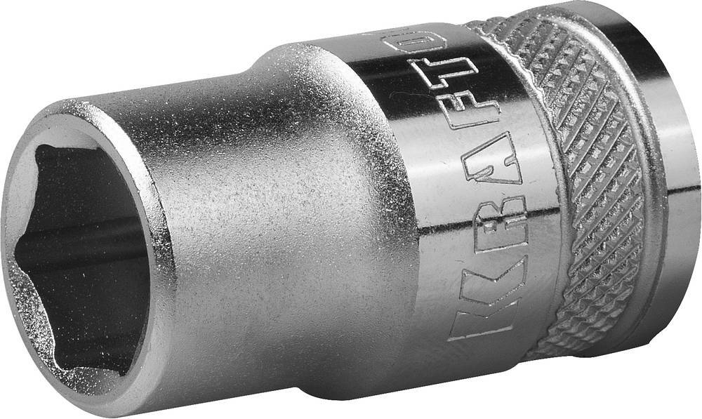 Торцовая головка KRAFTOOL ″INDUSTRIE QUALITAT″, Cr-V, FLANK, хромосатинированная, 1/2″, 12 мм