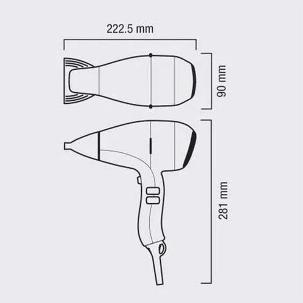 Компактный фен для волос 2200Вт розовое золото Valera Salon Exclusive Academy Pro 2400 eQ RC RG