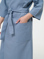 Халат вафельный 52-54 серый