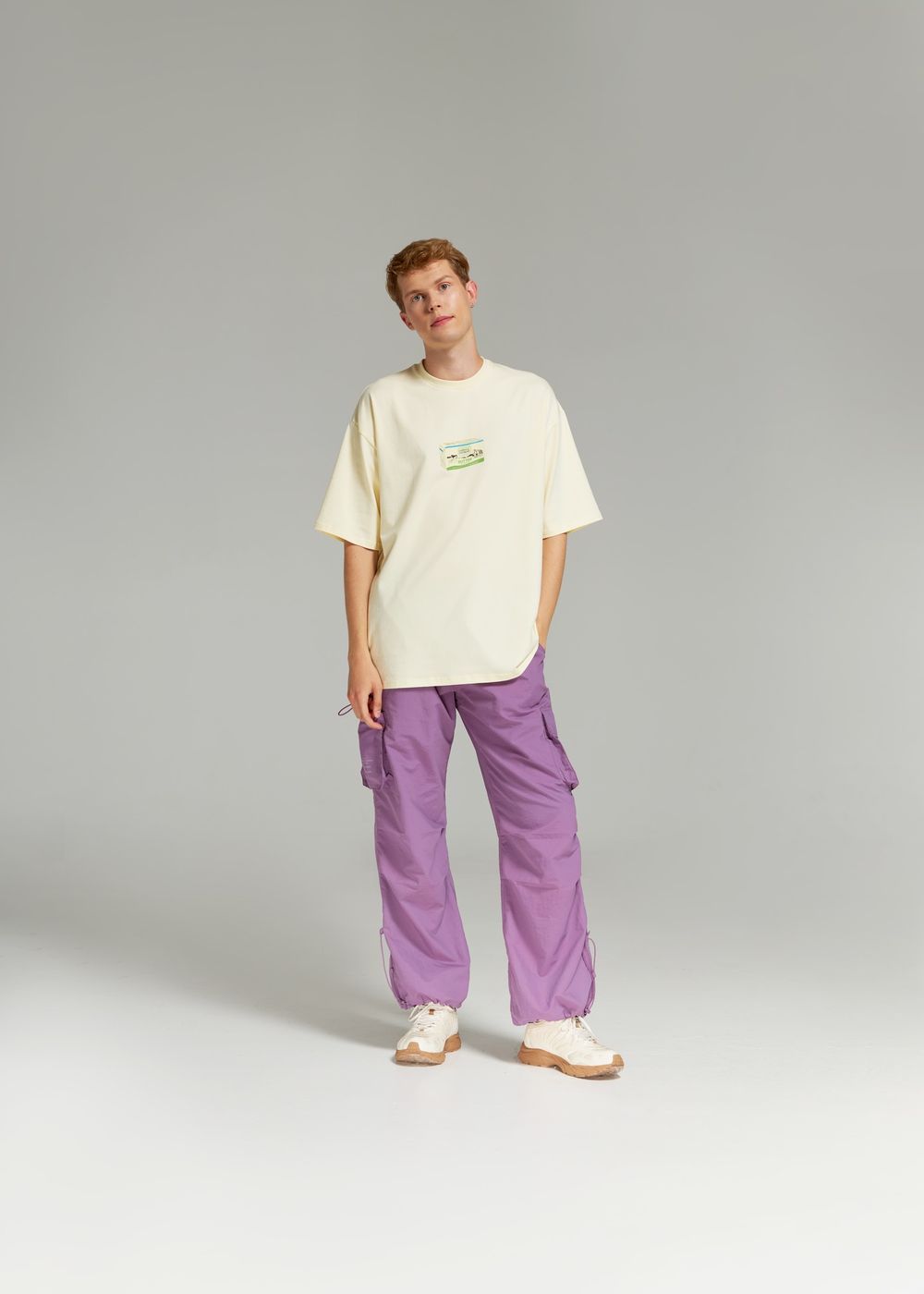 Брюки Called a Garment Multi pocket сиреневые