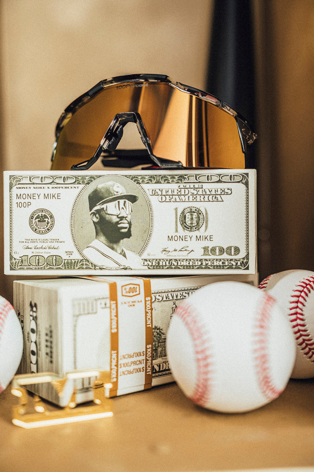 Спортивные очки 100% SPEEDCRAFT Money Mike 3 Polished Black Tortoise - HiPER 24K Gold Mirror Lens