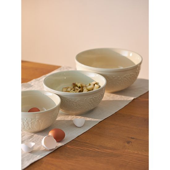 Миска для смешивания birds of paradise, 4,2 л, кремовая