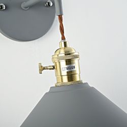 Бра С Подвесным Плафоном Braid Wall Gray By Imperiumloft