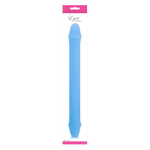 Голубой двусторонний фаллоимитатор ESPRIT AQUA - 35 см. (Цвет: голубой)